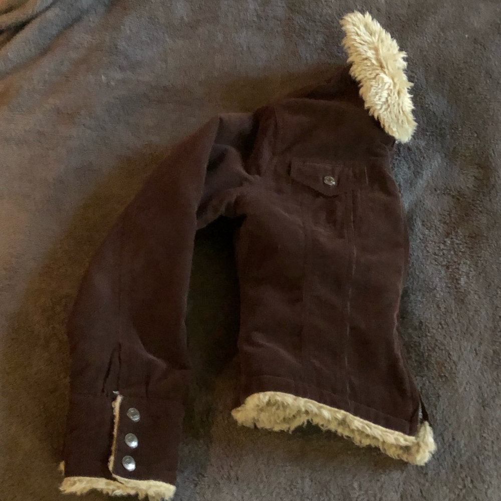 Brown Crop Mid-Weight Fall Jacket - image 3